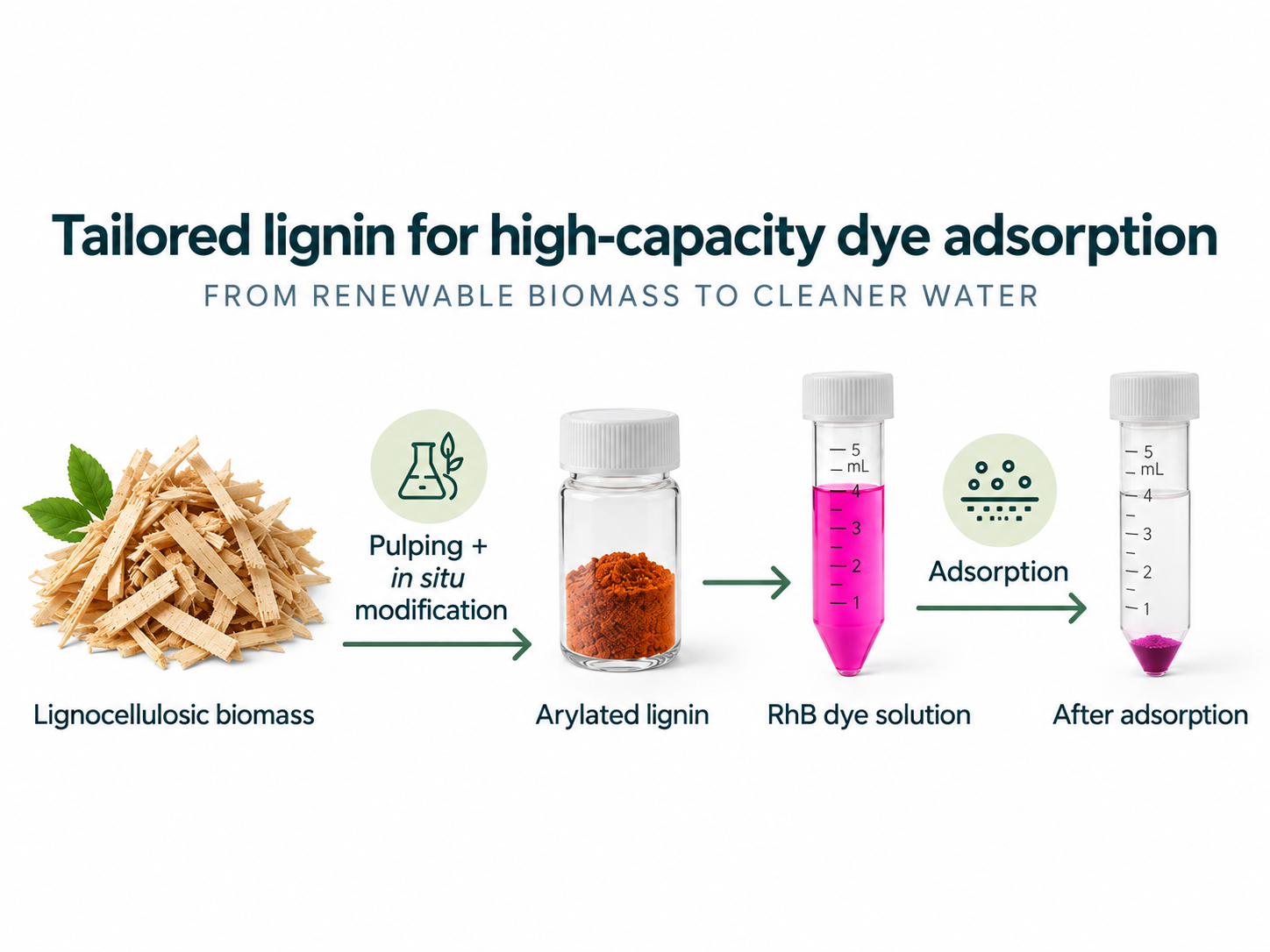 Tailored Lignin for Efficient Dye Removal